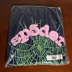 Sp5der Navy Pink Hoodie XL